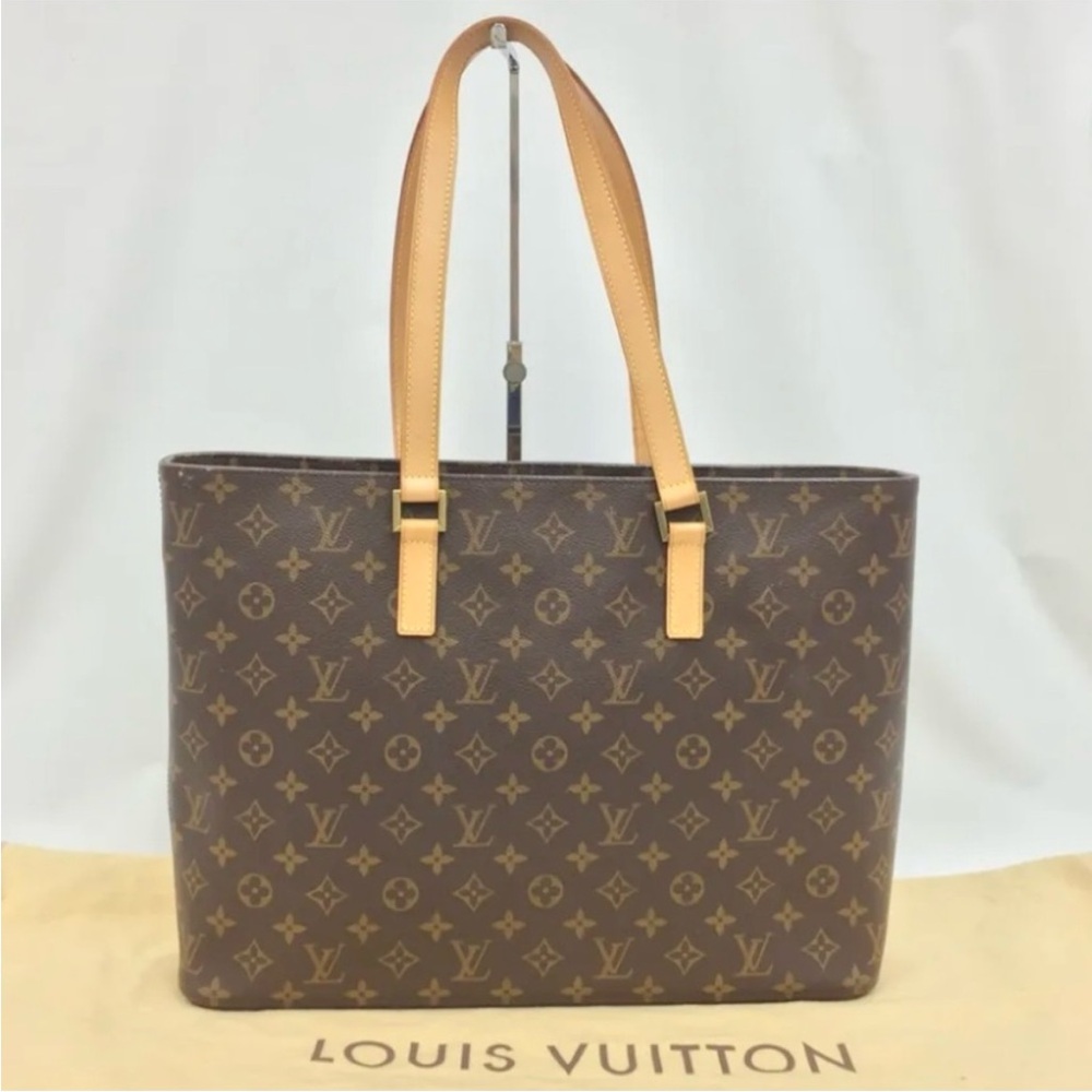 Authentic Louis Vuitton Luco Shoulder Bag Handbag Tote Purse Laptop Bag